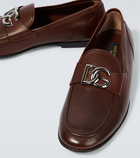 Dolce&Gabbana Logo leather loafers