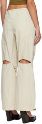 Yuzefi Beige Drawstring Lounge Pants