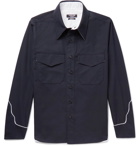 CALVIN KLEIN 205W39NYC - Contrast-Trimmed Cotton Shirt - Men - Navy