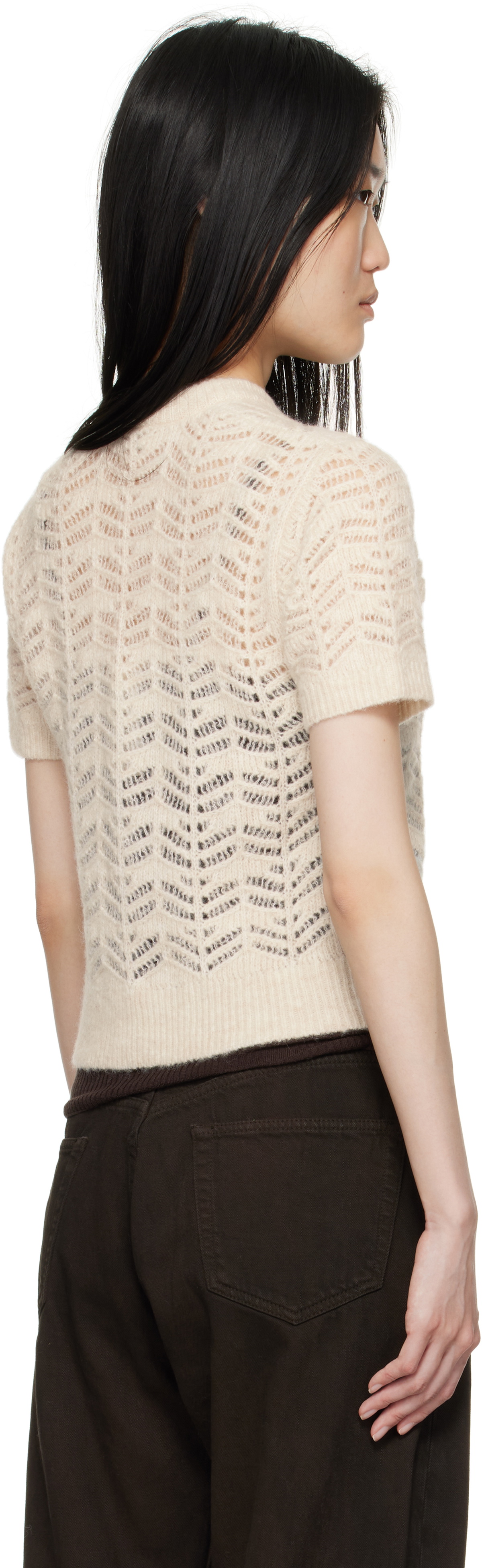 The Garment Off-White Verbier Pointelle Mini T-shirt