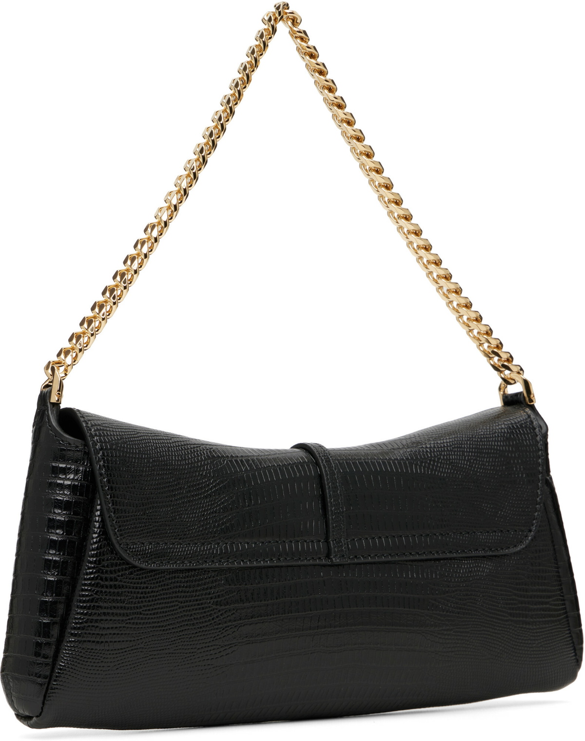 BALMAIN Black Balmain Metropolis Embossed Leather Bag