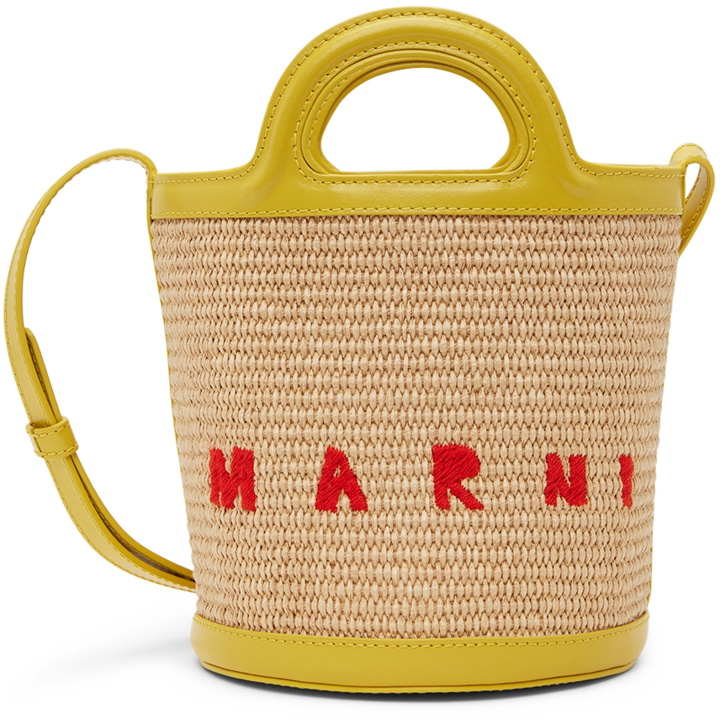 Photo: Marni Yellow & Beige Mini Tropicalia Bucket Bag
