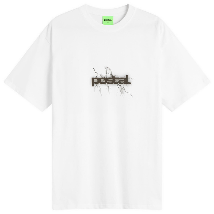 Photo: POSTAL Men's Lightning T-Shirt in White