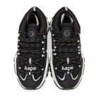 AAPE by A Bathing Ape Black and White Dimension Sneakers