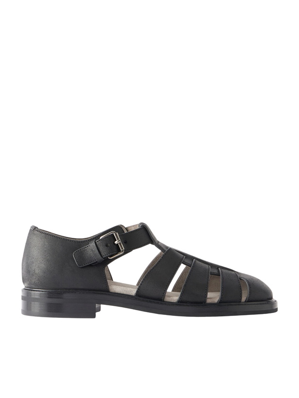 Photo: Church's - Fisherman Winter Leather Sandals - Black