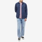 Foret Men's Hush Check Shirt in Navy