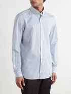 Boglioli - Button-Down Collar Striped Cotton Shirt - Blue