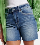 AG Jeans Ex-Boyfriend high-rise denim shorts