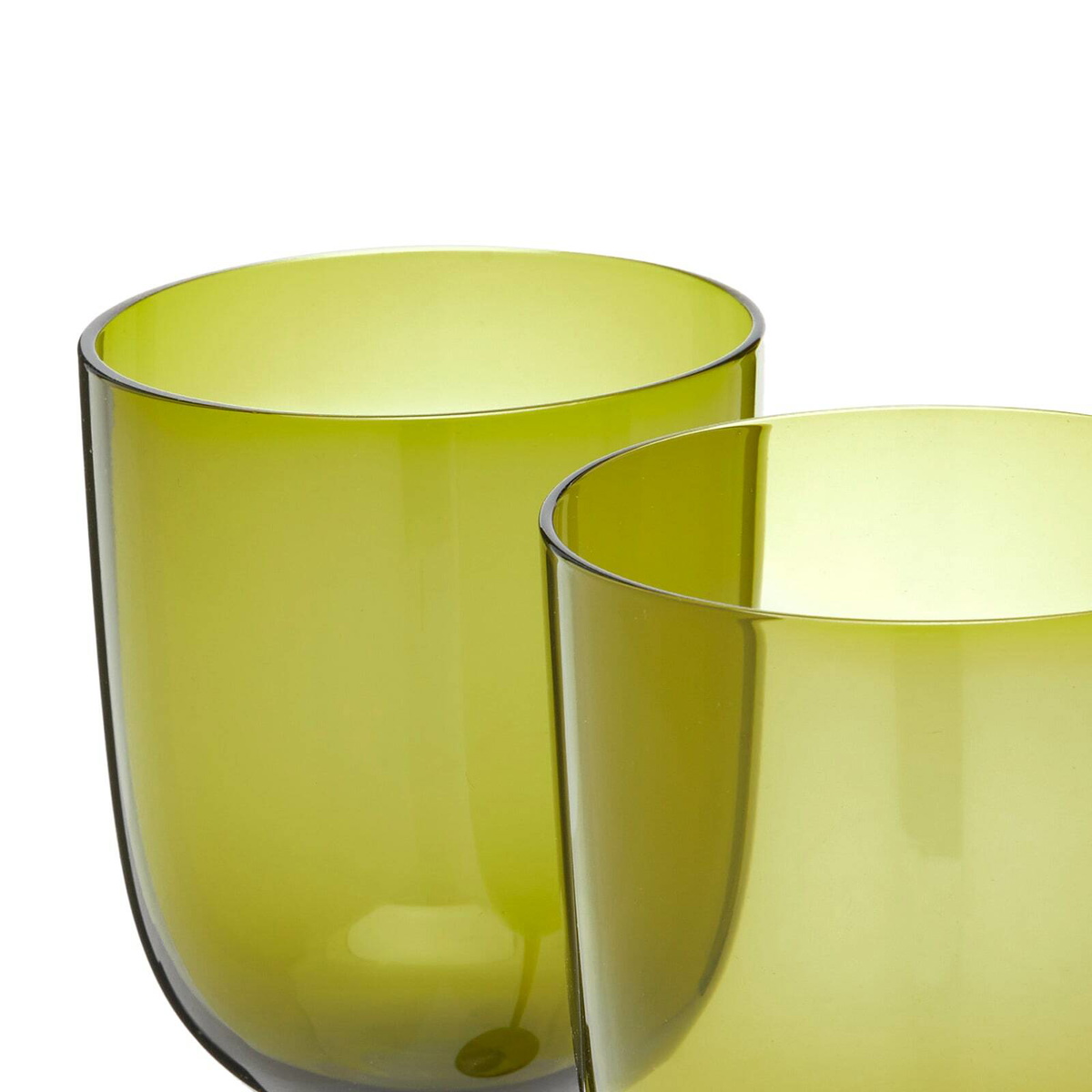 ferm LIVING Host Red Wine Glasses - Set of 2 in Moss Green 