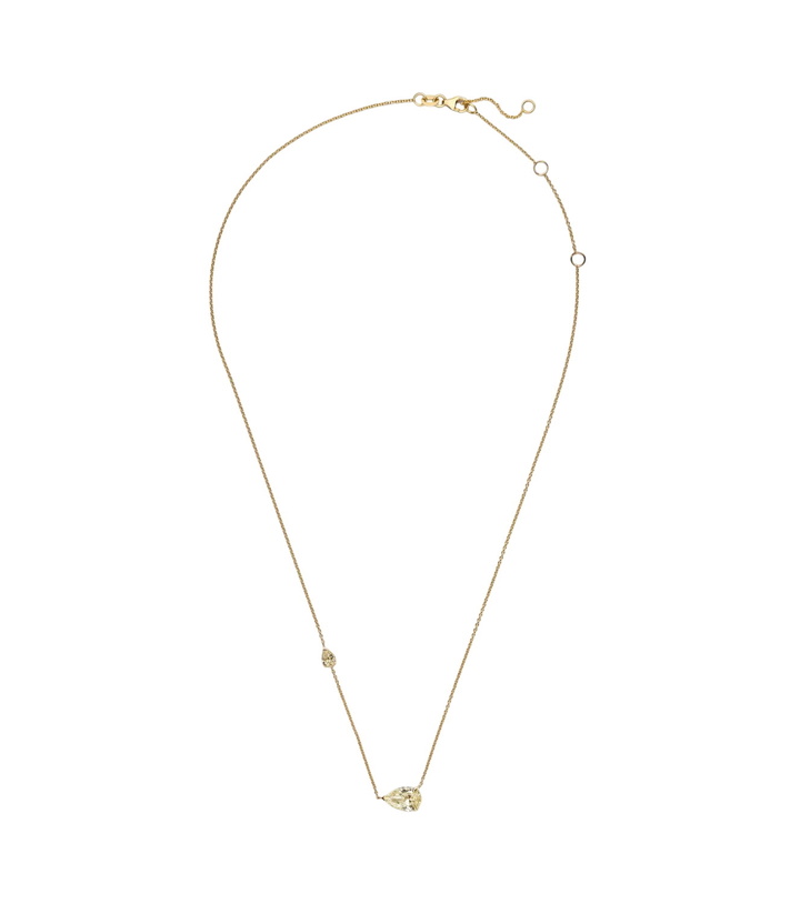 Photo: Shay Jewelry Petite East West Fancy 18kt gold pendant necklace with diamonds