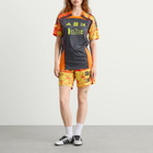 Adidas Los Angeles FC NTS Shorts in Fuchsia/Red/Yellow