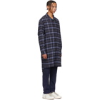 House of the Very Islands Blue Check X-Long Shirt