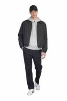 Ami Alexandre Mattiussi Bomber Jacket In Black Polyamide