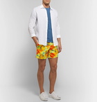 Vilebrequin - Moorea Mid-Length Printed Swim Shorts - Men - Yellow