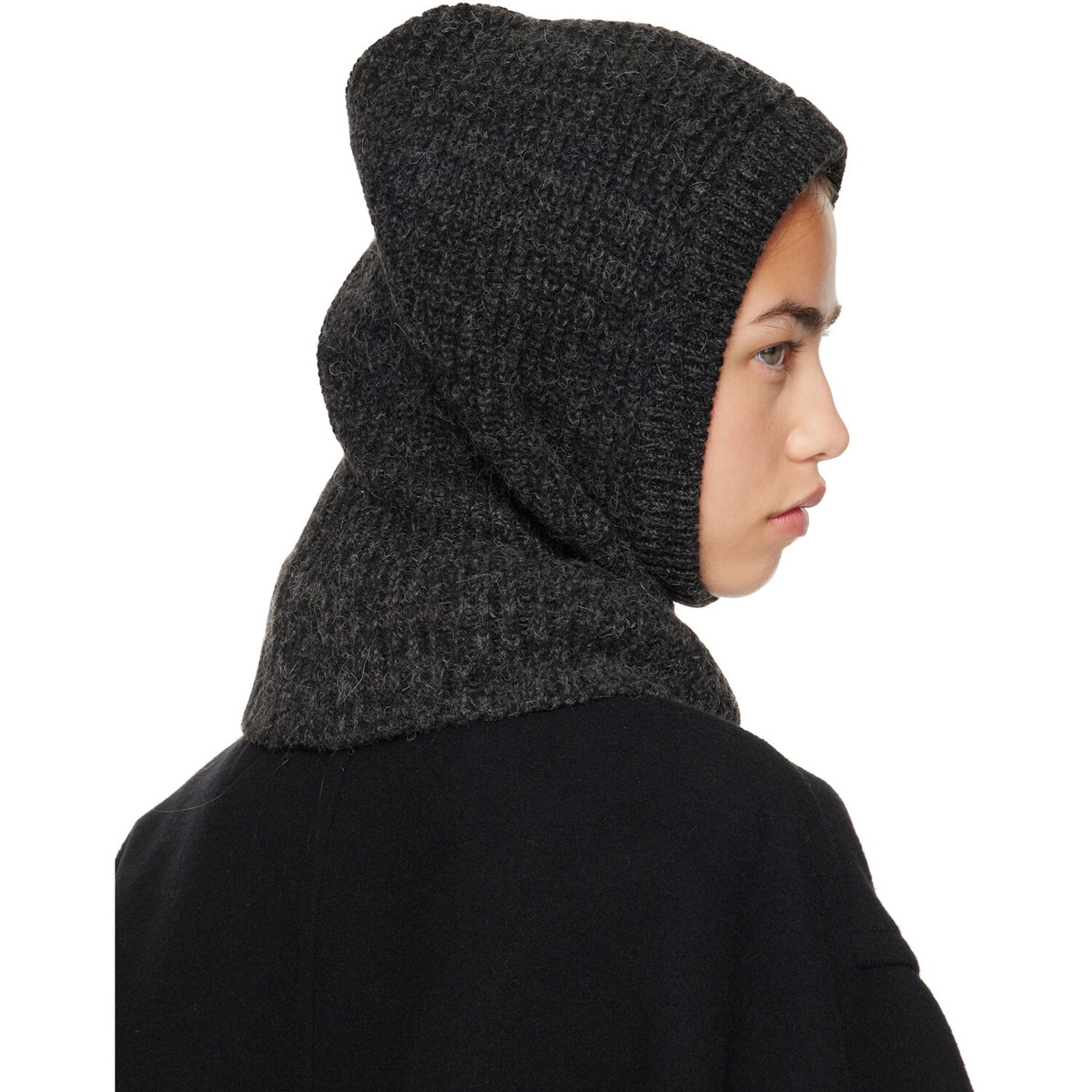 LEMAIRE Gray Alpaca & Yak Blend Balaclava