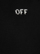 OFF-WHITE - Stitch Arrow Cotton Blend Knit Hoodie