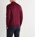 Kiton - Cashmere and Silk-Blend Mock Neck Sweater - Burgundy