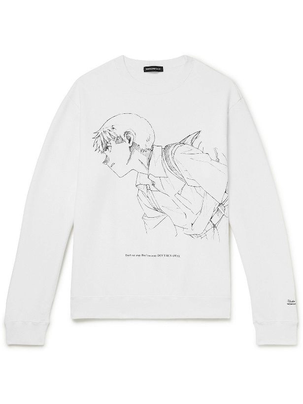 Photo: Undercover - Neon Genesis Evangelion Printed Cotton-Jersey Sweatshirt - White