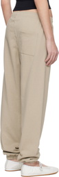 Sporty & Rich Beige NY 94 Sweatpants