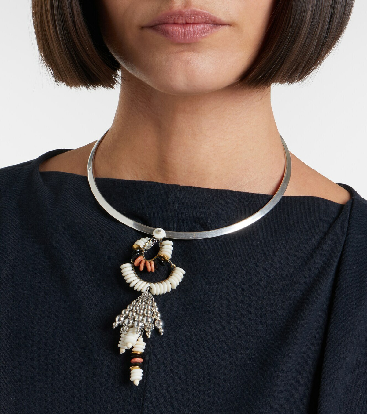 Isabel Marant Lyna beaded pendant necklace