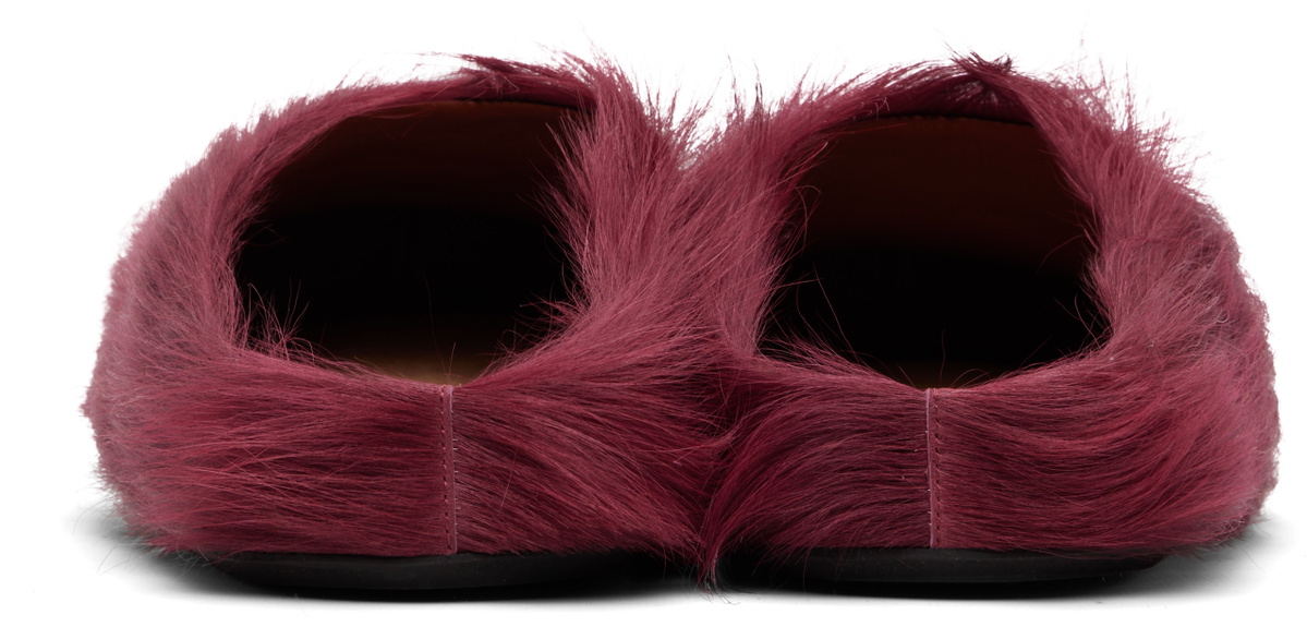 Marni Red Fussbett Sabot Slip-on Loafers