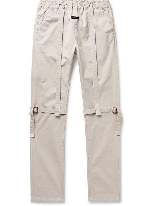 Photo: Fear of God - Cotton-Twill Drawstring Trousers - Neutrals