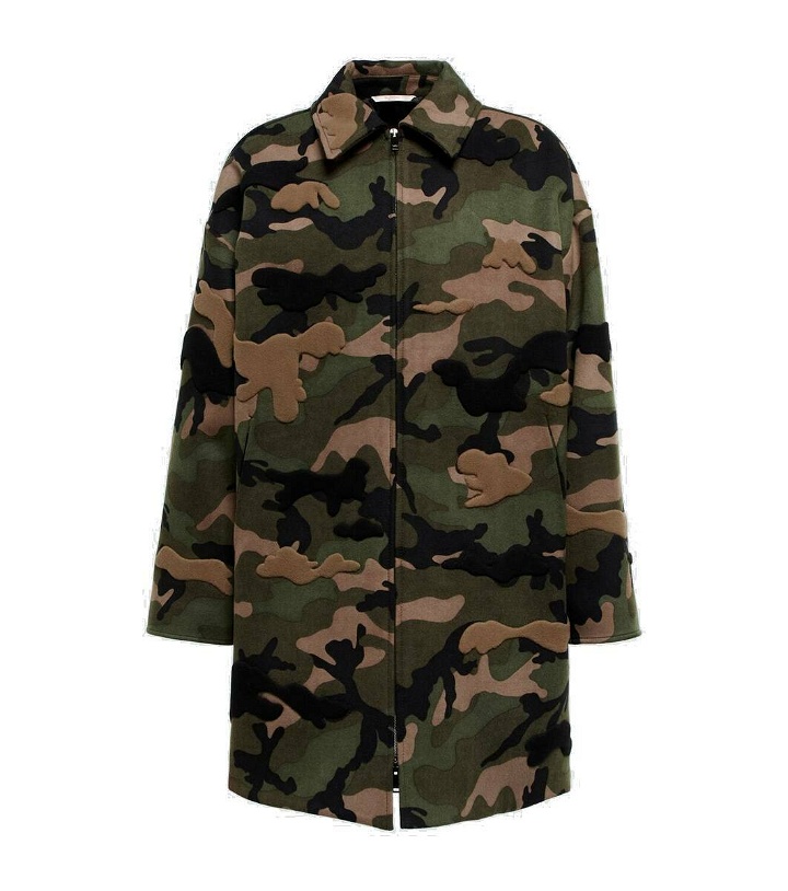 Photo: Valentino Camouflage wool and cashmere jacket