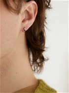 Suzanne Kalan - White Gold Sapphire Hoop Earrings