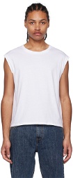Second/Layer Three-Pack White Sleeveless T-Shirt