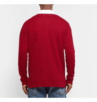 nonnative - Contrast-Trimmed Wool-Felt Polo Shirt - Men - Red