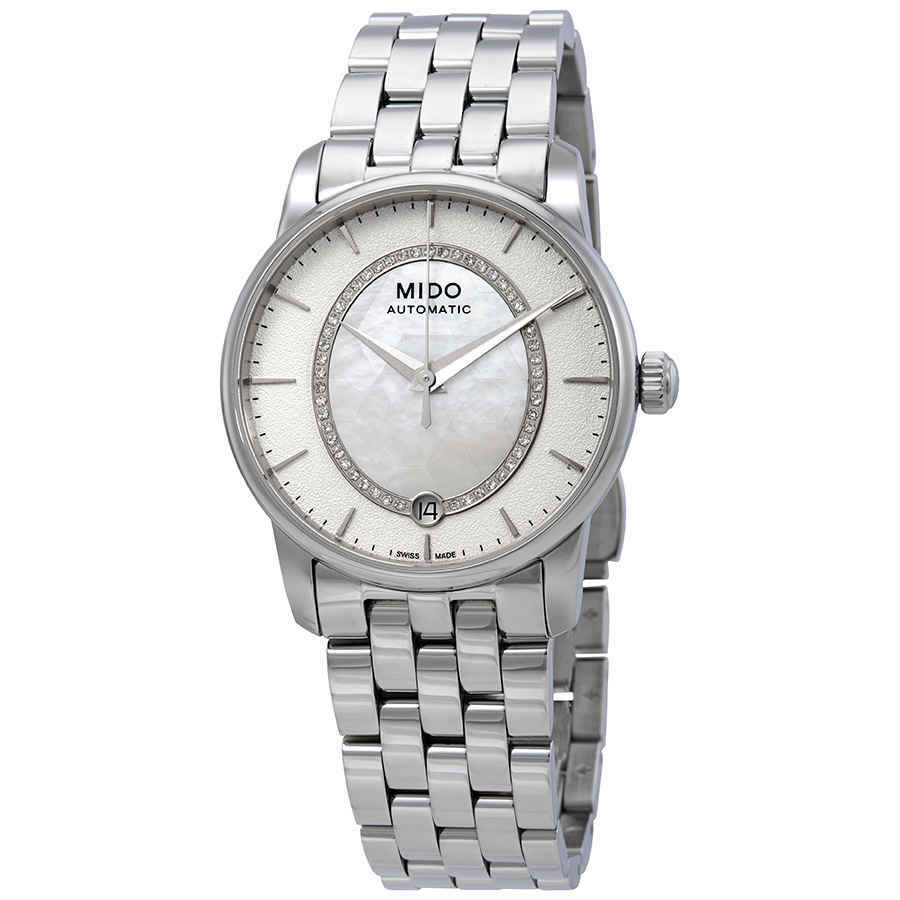 Mido Baroncelli Automatic Mother of Pearl Dial Ladies Watch M0072071111600