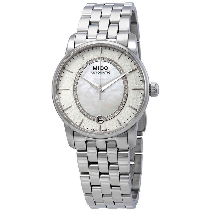 Photo: Mido Baroncelli Automatic Mother of Pearl Dial Ladies Watch M0072071111600