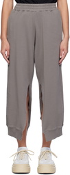 MM6 Maison Margiela Taupe Vented Sweatpants