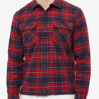 RRL Men's Carter Camp Check Shirt in Red