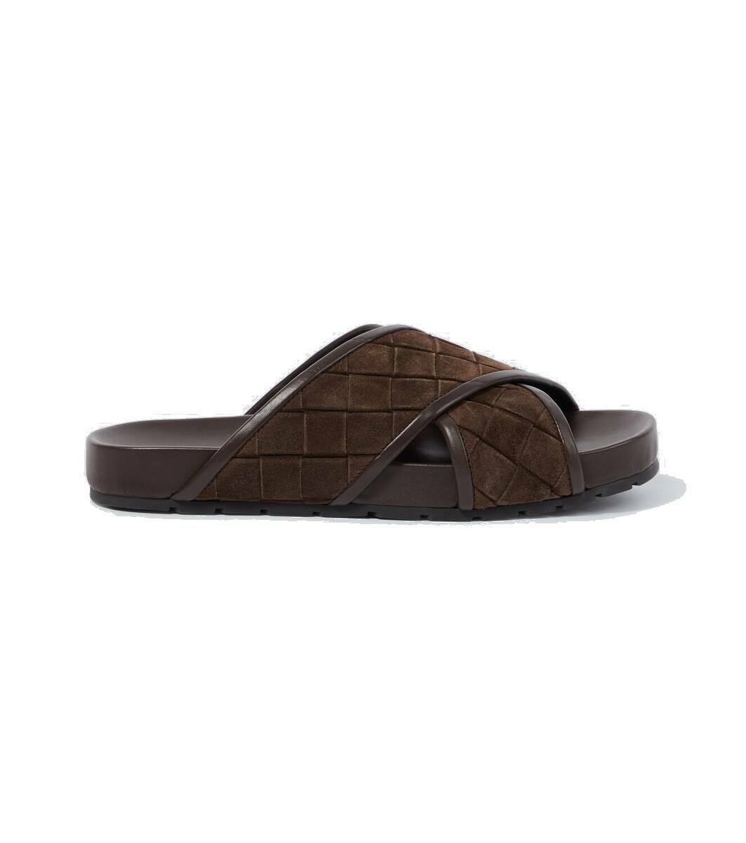 【BOTTEGA VENETA】スエード サンダル タリック Intrecciato Bottega Veneta Tarik Intrecciato suede sandals Bottega Veneta