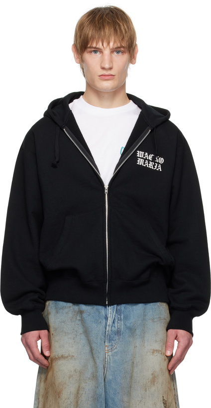 Photo: WACKO MARIA Black Full Zip Hoodie