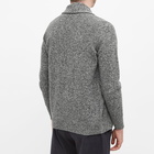 John Smedley Men's Shawl Collar Cardigan in Monochrome