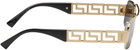 Versace Black & Gold Greca Sunglasses