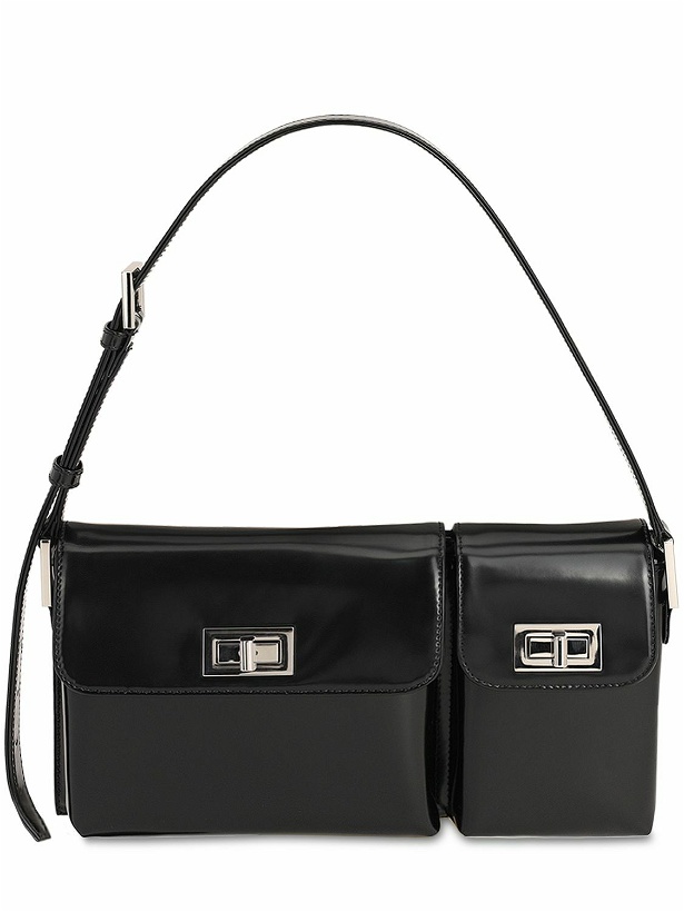 Photo: BY FAR - Billy Semi Patent Leather Shoulder Bag