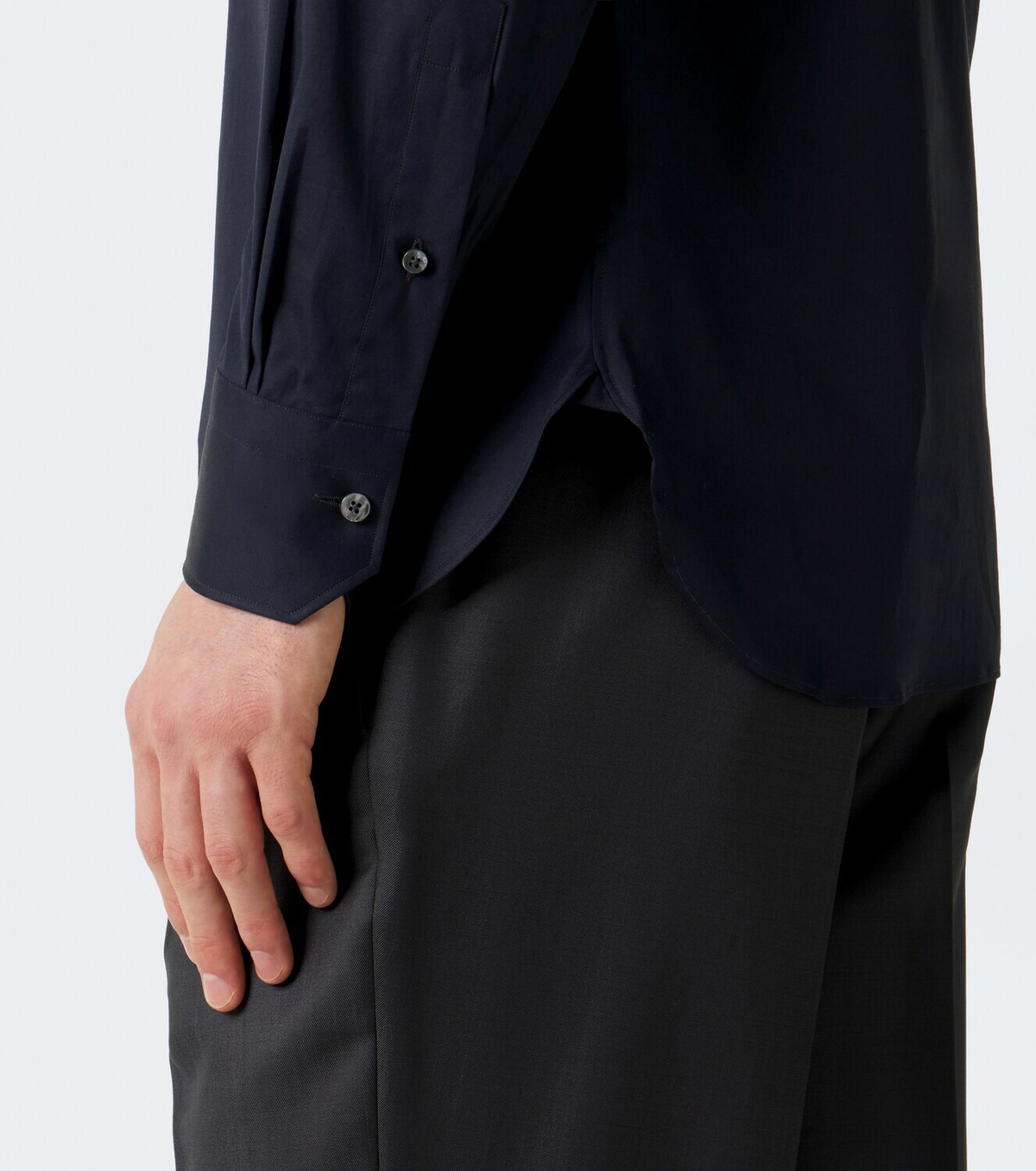 Zegna Cotton-blend poplin shirt