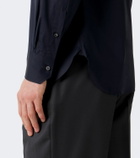Zegna Cotton-blend poplin shirt