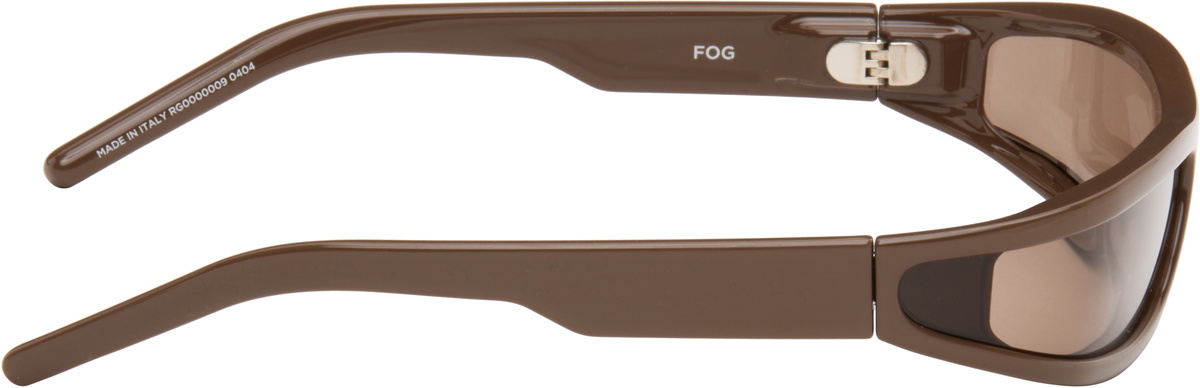 Rick Owens Brown Fog Sunglasses