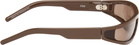 Rick Owens Brown Fog Sunglasses
