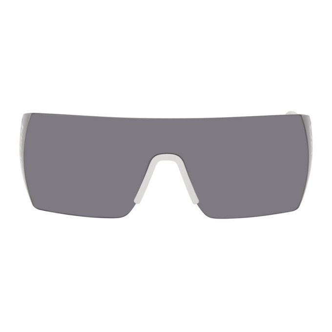Photo: Kenzo White and Grey Shield Sunglasses