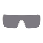 Kenzo White and Grey Shield Sunglasses