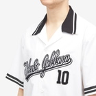 Dolce & Gabbana Men's Baseball Vacation Shirt in Black/White