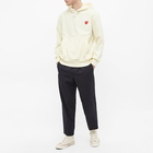 Comme des Garçons Play Men's Pullover Hoody in Ivory