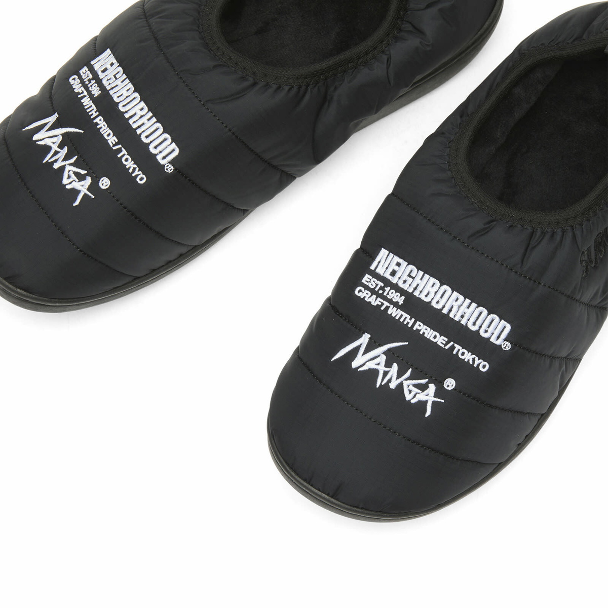Neighborhood Men's x Nanga x Subu . Vamp Slippers in Black