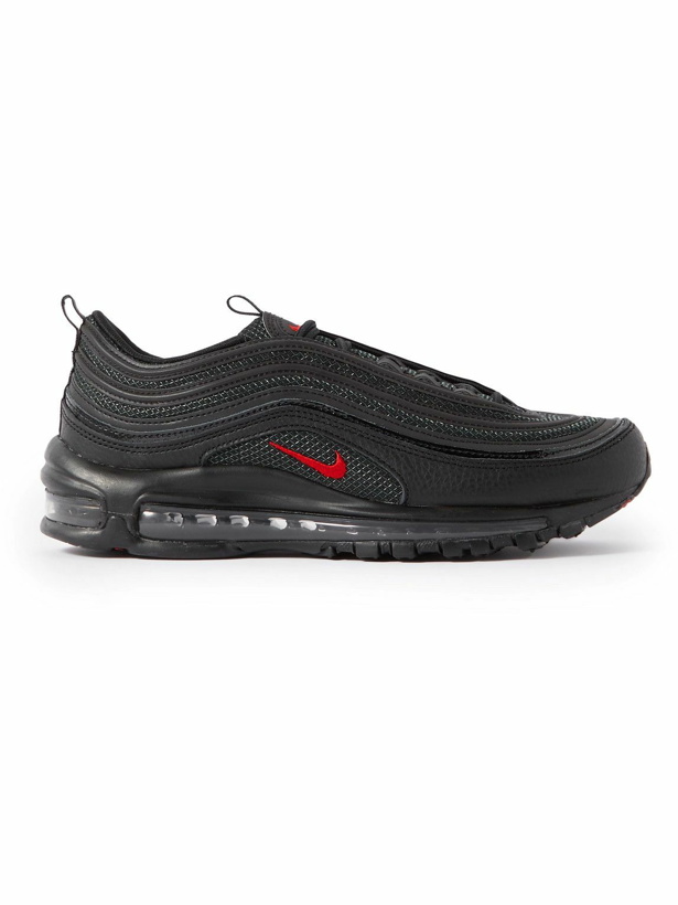 Photo: Nike - Air Max 97 Leather and Mesh Sneakers - Black