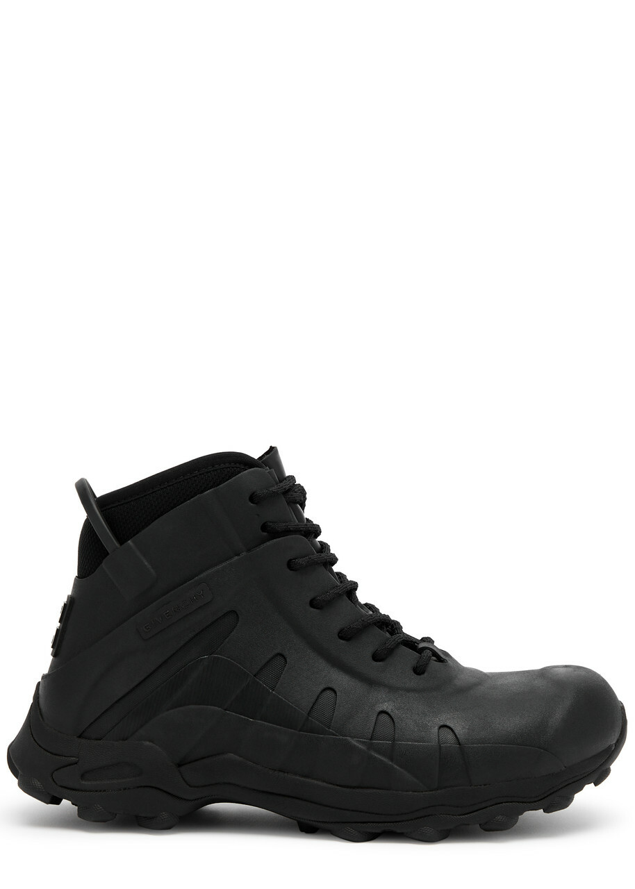 Givenchy Bog Rubber Ankle Boots Black